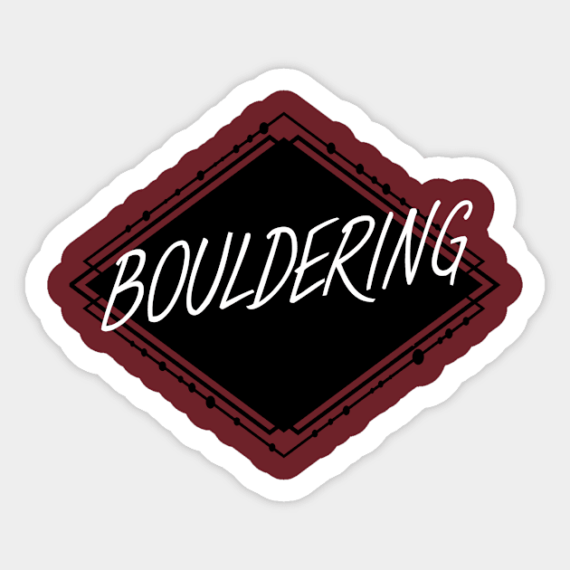 Bouldering Sticker by maxcode